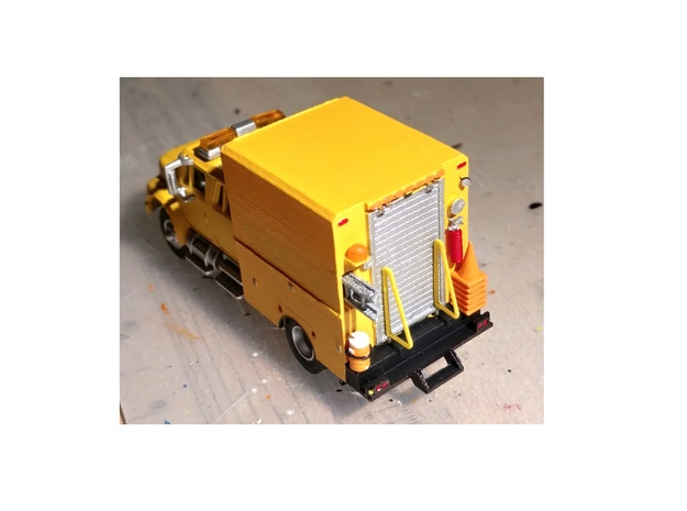Utility Truck Work Bed 1-87 HO Scale  in Tan Fine Detail Plastic