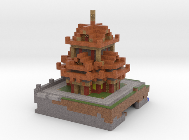 Temple in Full Color Sandstone