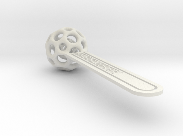 Bookmark in White Natural Versatile Plastic: Medium