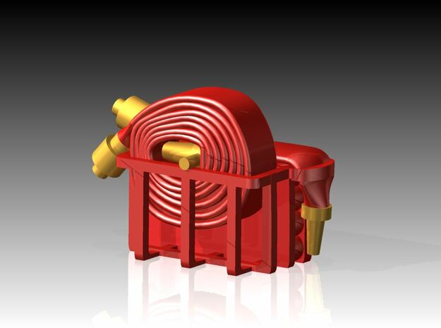 Fire Hose - Flaked x 6 1/32 in Tan Fine Detail Plastic