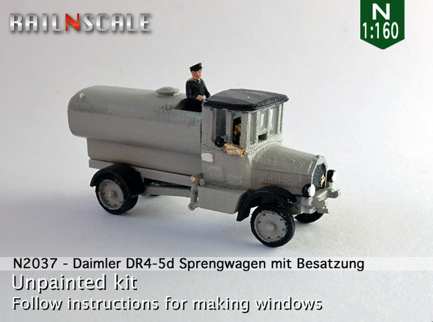 Daimler Sprengwagen mit Besatzung (N 1:160) in Tan Fine Detail Plastic