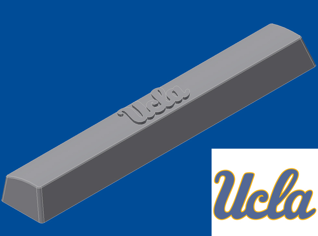 UCLA Spacebar Keycap (6.25x) in White Natural Versatile Plastic