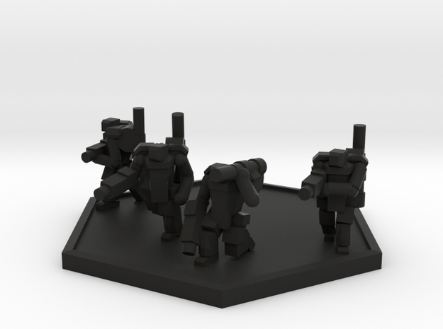 Colour Imperial Trooper PA Squad (Hex) in Black Natural Versatile Plastic