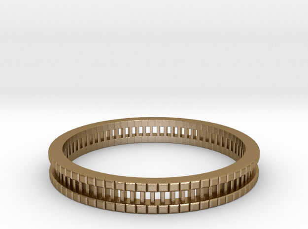 Bracelet D Small 2.0 Inch-52 Mm in Polished Gold Steel