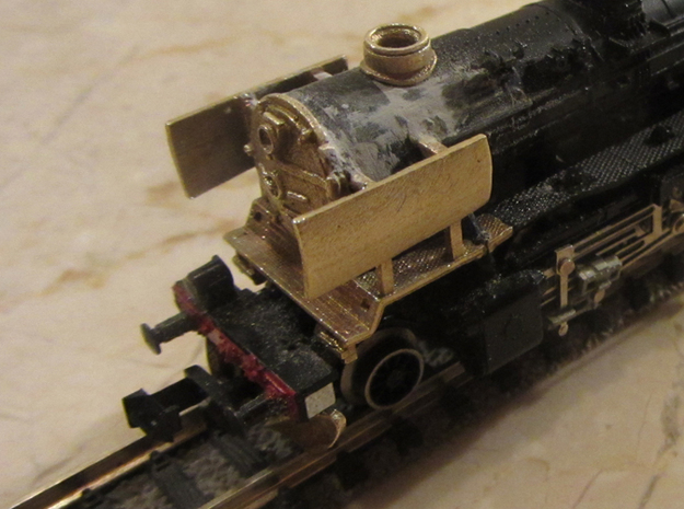 DSB class N kit for N scale BR 50 in Natural Brass