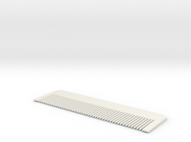 Comb #1 in White Natural Versatile Plastic