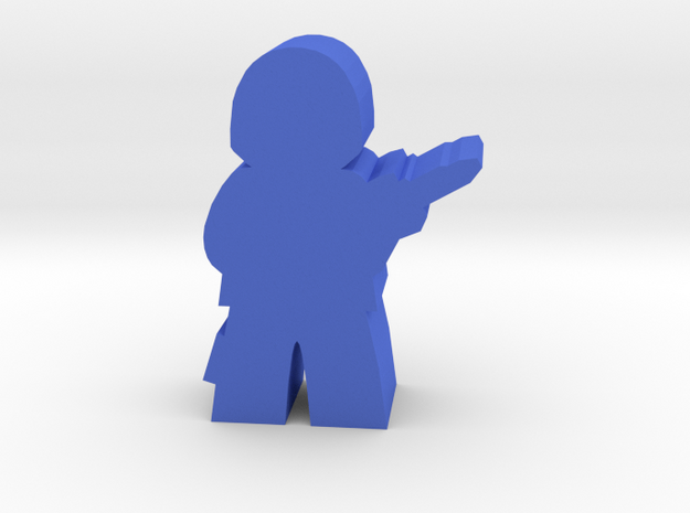 Game Piece, Rebel League Trooper, Standing in Blue Processed Versatile Plastic