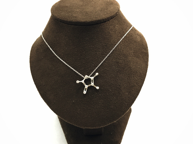 ◣Molecule◢ Furaneol - the sweetness of first love in Polished Silver