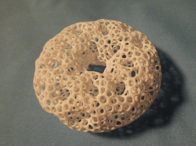 Holey holey donut in White Natural Versatile Plastic