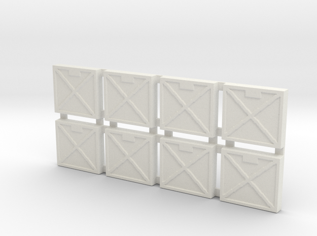 Infantry Tiles in White Natural Versatile Plastic