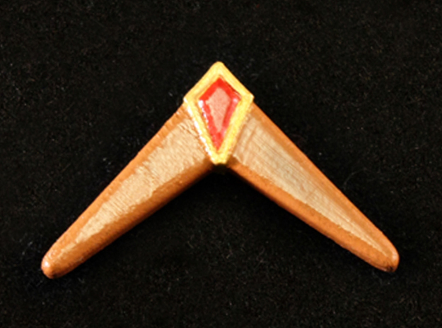 Boomerang in Tan Fine Detail Plastic