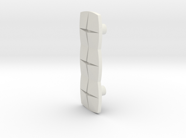 Tile3 (Handle/Pull) in White Natural Versatile Plastic