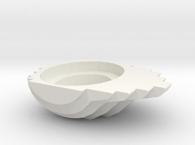 Pot in White Natural Versatile Plastic
