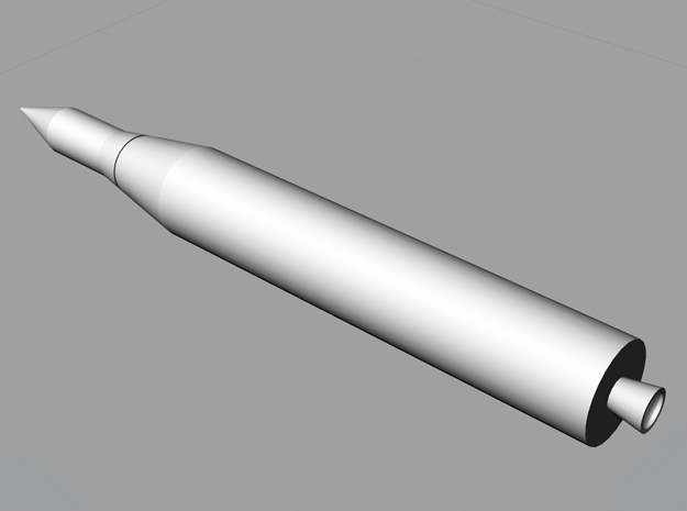 1/200 Juno II Rocket in White Natural Versatile Plastic