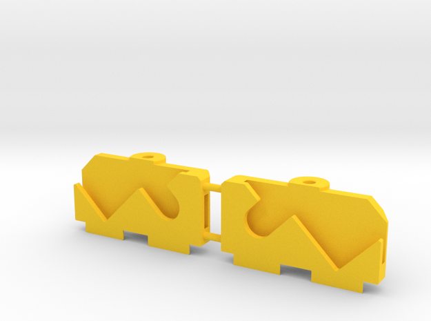 MyProto MPV4 AAA Front Support in Yellow Processed Versatile Plastic