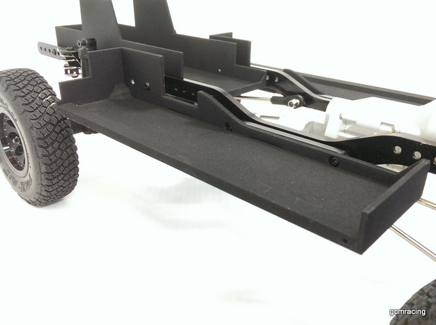 CMAX+D110 Raffee Lower Right Floor Tray in Black Natural Versatile Plastic