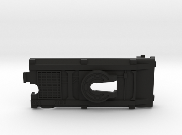 Conventional Side Switch Battery Cover in Black Natural Versatile Plastic