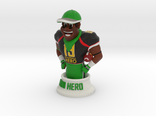 Mini football hero - version Black in Full Color Sandstone