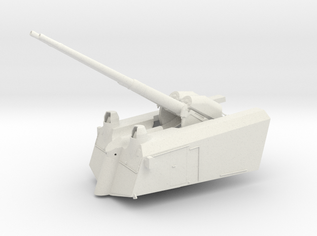 1/32 DKM SK/L65 C33 10.5 cm AA twin Gun in White Natural Versatile Plastic