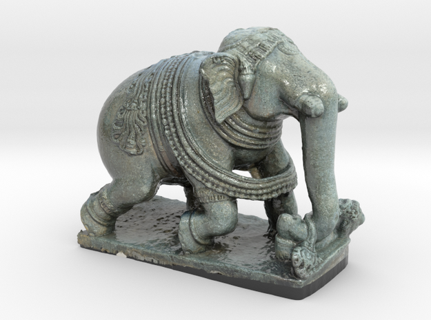 Indian Elephant in Glossy Full Color Sandstone