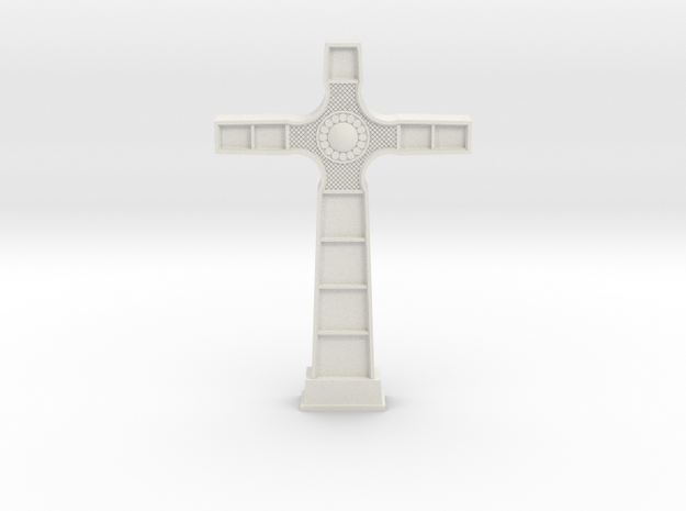 18th Century Cross in White Natural Versatile Plastic