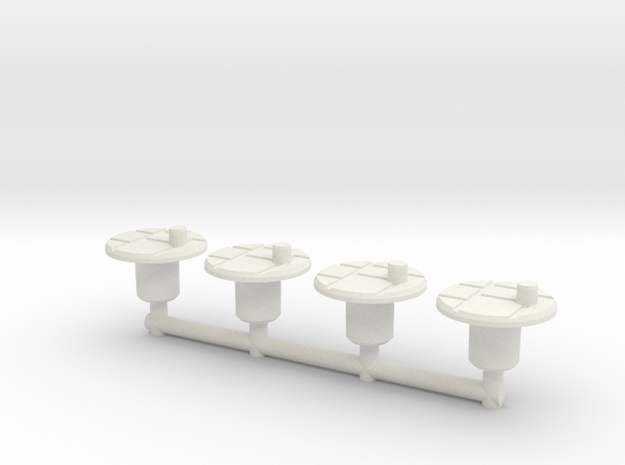 Titan Platforms, Basic, set of 4 in White Natural Versatile Plastic