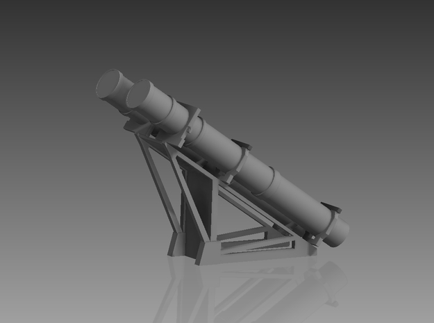 Harpoon missile launcher 2 pod 1/144 in Tan Fine Detail Plastic