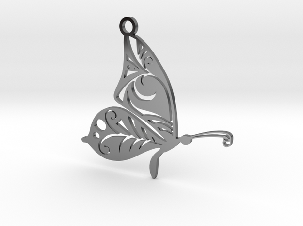 Butterfly42 in Fine Detail Polished Silver
