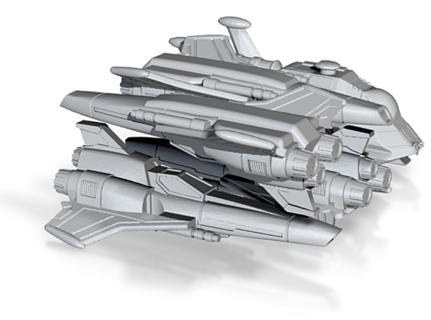 Viper Mk II Wing (Battlestar Galactica), 1/270 in Tan Fine Detail Plastic