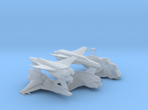 Viper Mk VII Wing (Battlestar Galactica), 1/270 in Tan Fine Detail Plastic
