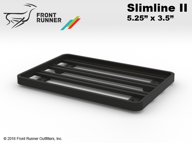 FR10007 Front Runner Slimline II Rack 5.25" x 3.5" in Black Natural Versatile Plastic