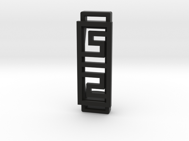 Box Pattern Clip For Fitbit Flex2- Plastic  in Black Natural Versatile Plastic