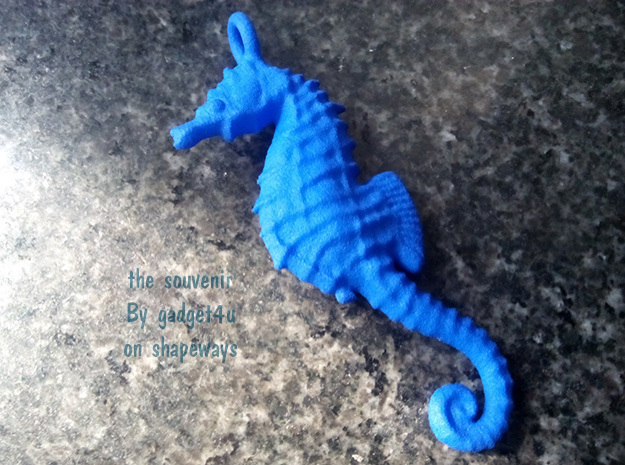 Sea Horse 1610261358 in Blue Processed Versatile Plastic