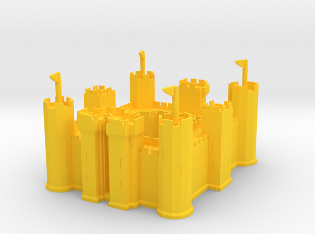 Castle in Yellow Processed Versatile Plastic
