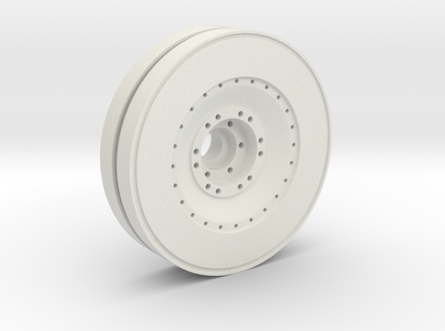 E-100 outer wheel  in White Natural Versatile Plastic