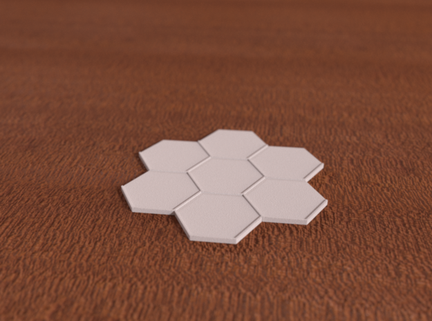 Beauty Base 7-Tile in White Natural Versatile Plastic