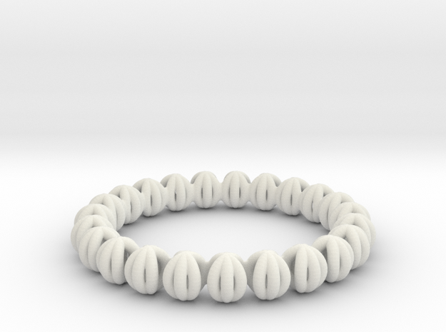 Bracelet Of Circles V2.5 in White Natural Versatile Plastic