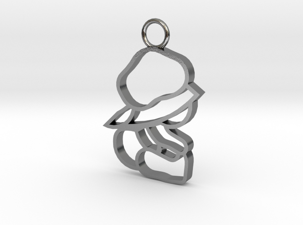 Top & Tail Silver Sitting Baby Figure in Polished Silver