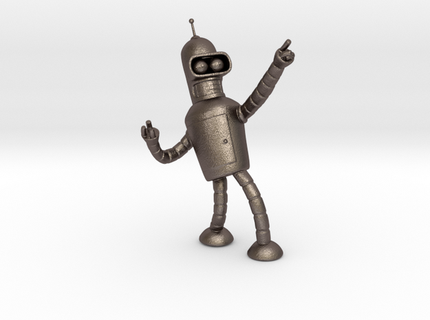 Bender in Polished Bronzed Silver Steel