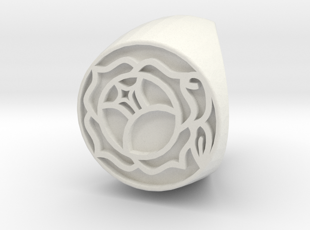 Utena Ring Size 5.5 in White Natural Versatile Plastic