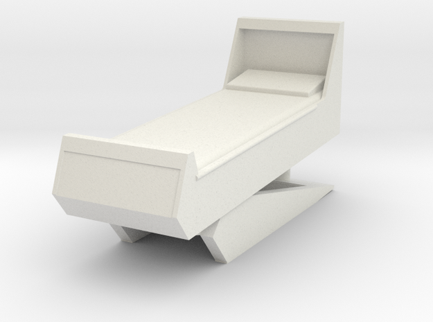 Sickbay Bed (Star Trek Classic), 1/18 in White Natural Versatile Plastic