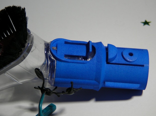 Adapter w Clip for Dyson V7/V8 to Pre-V7 in Green Processed Versatile Plastic