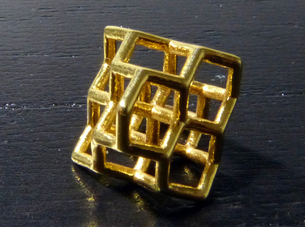 Diamond structure (tiny) in 18K Gold Plated