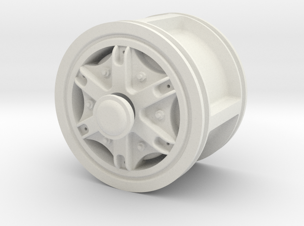 Front-wheel-48mm in White Natural Versatile Plastic