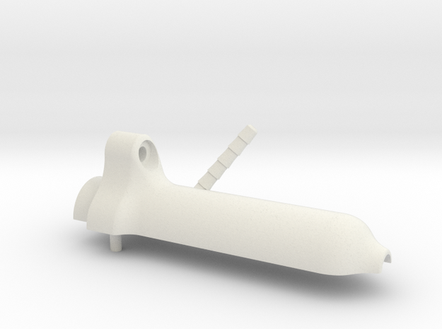 Water Inlet Longer - Inlet Side in White Natural Versatile Plastic