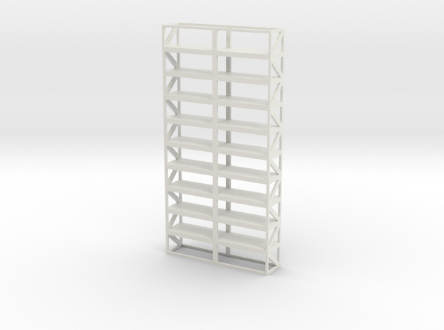Industrial Shelf 5x10m scale 1-100 in White Natural Versatile Plastic: 1:100