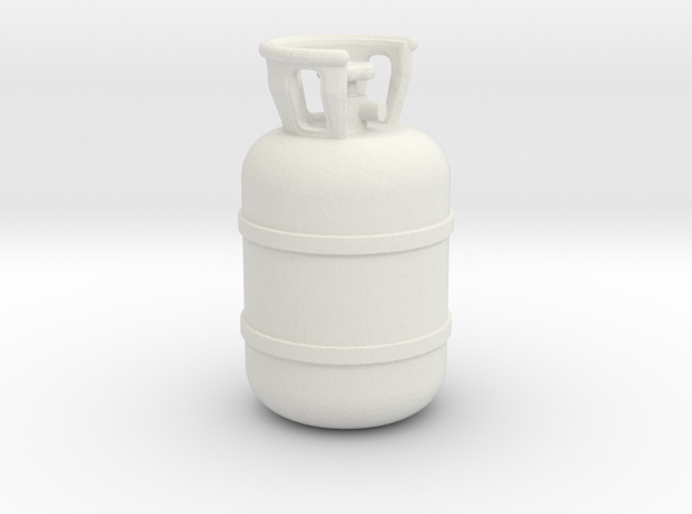 1/20 Scale propane tank in White Natural Versatile Plastic