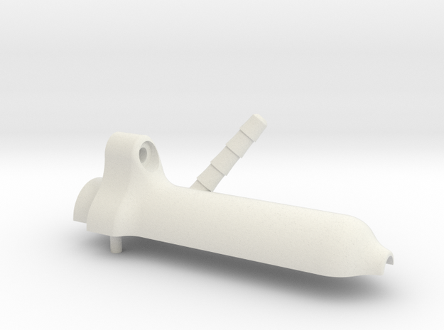 Water Inlet Longer - Inlet Side (1) in White Natural Versatile Plastic