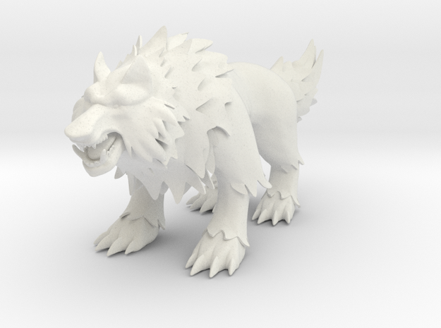 Non-scale Rehgar Wolf in White Natural Versatile Plastic