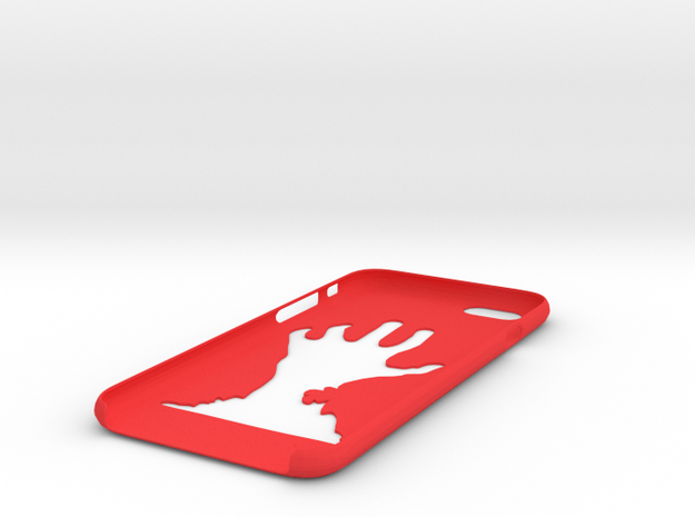 IPhone 6D Hand Case in Red Processed Versatile Plastic